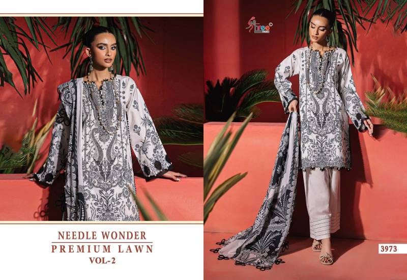 Shree Needle Wonder Premium Lawn Vol 2 Cotton Dupatta Cotton Print Dress Material