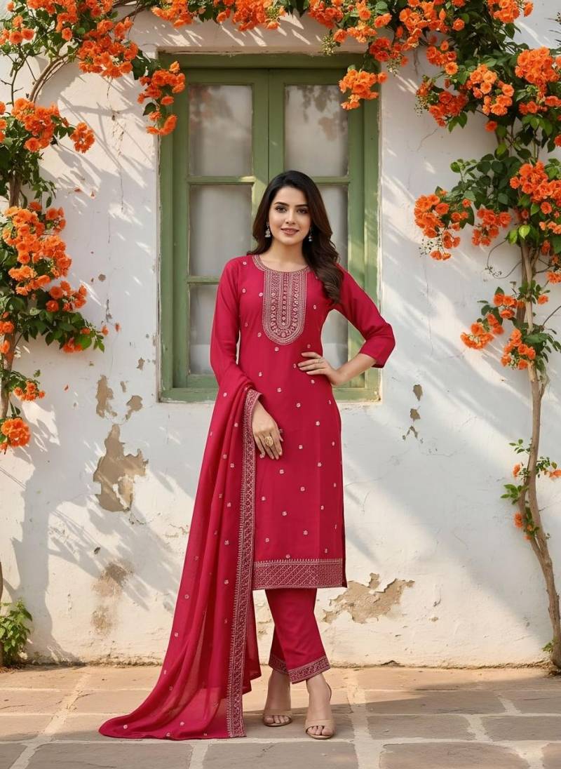 Naisha K 302 Roman Kurti Pant And Dupatta Casual Wear Collection