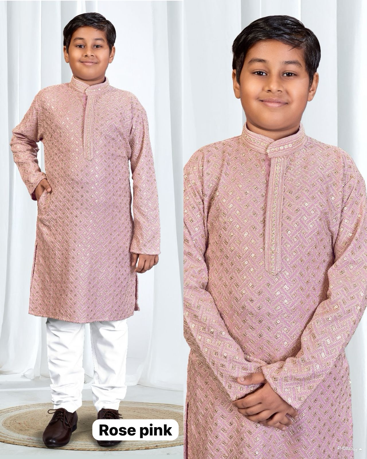 Lekha LI Riwaaz Kids Edition Premium Rayon Heavy Work Kurta Pajama