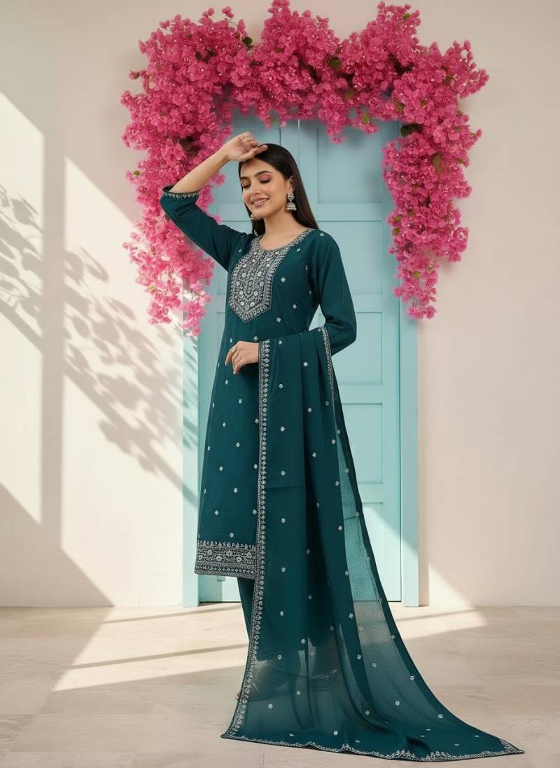 Naisha K 302 Vol 2 Roman Kurti Pant And Dupatta Casual Wear Collection