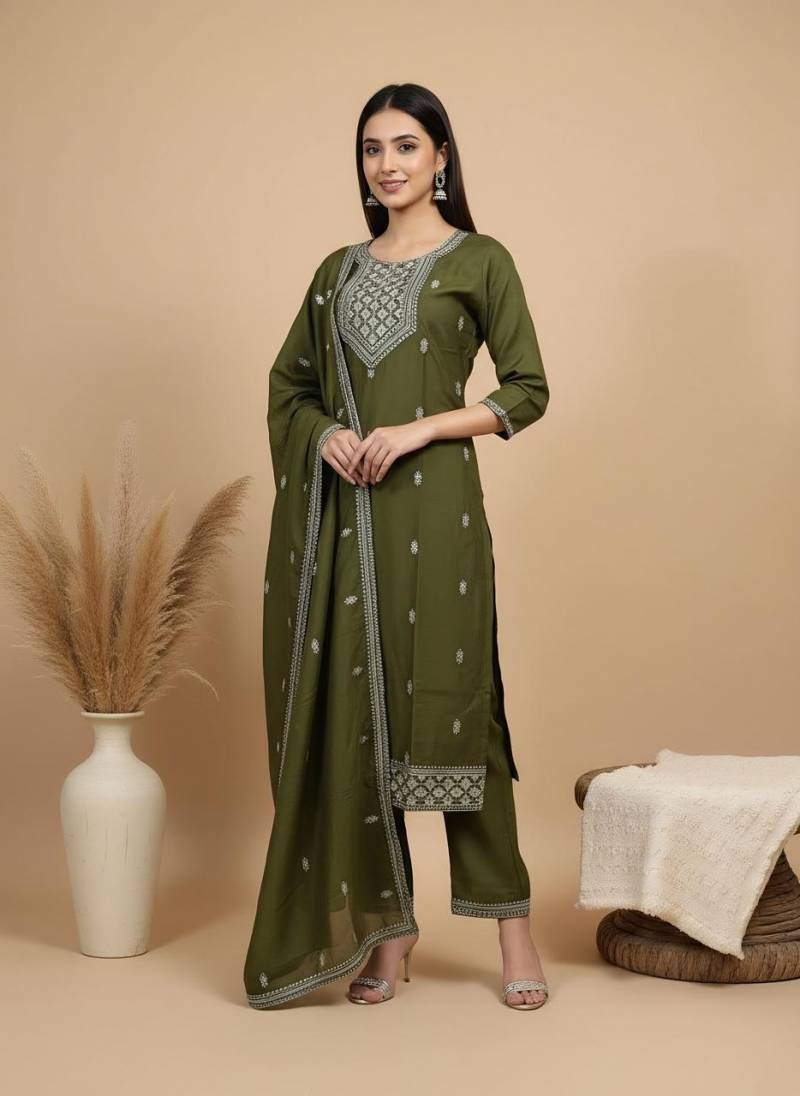Naisha K 302 Vol 2 Roman Kurti Pant And Dupatta Casual Wear Collection
