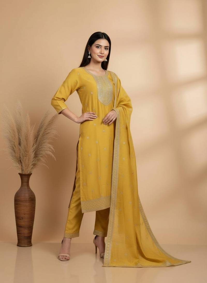 Naisha K 302 Vol 2 Roman Kurti Pant And Dupatta Casual Wear Collection