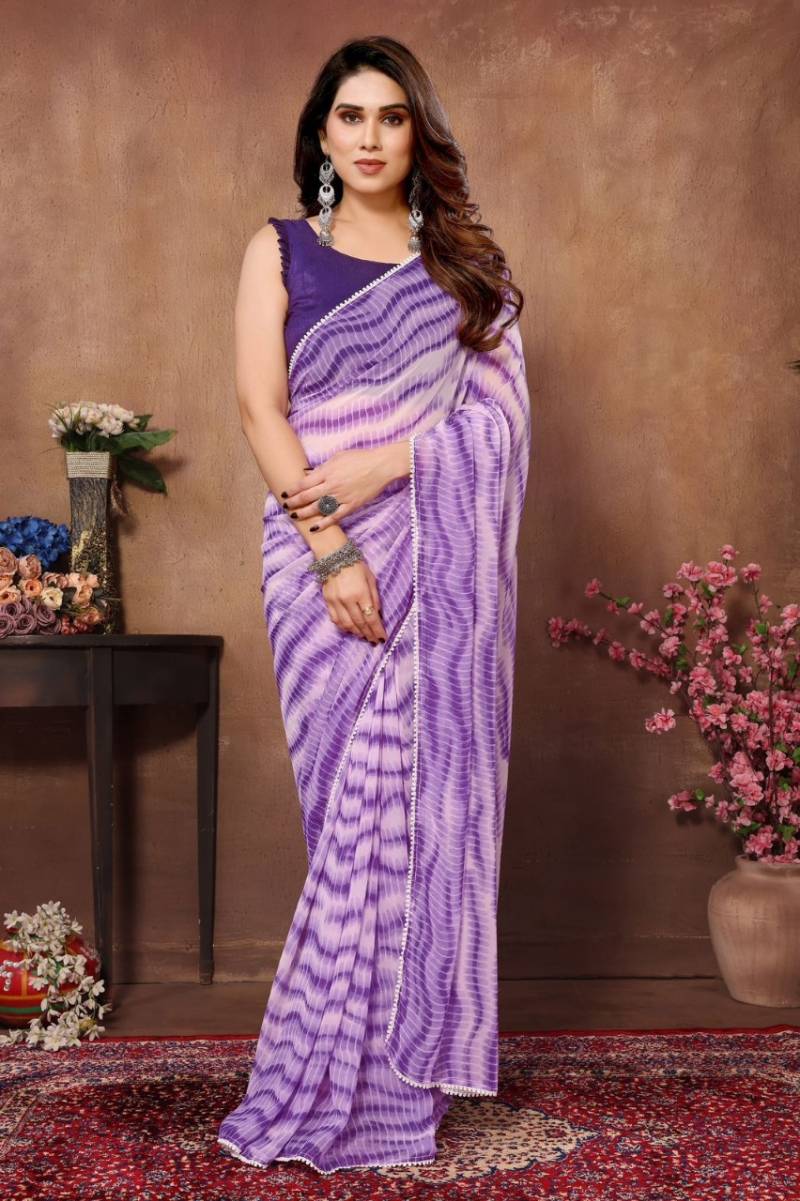 Csn Georgette Silk 2 Georgette Silk Printed Saree Collection