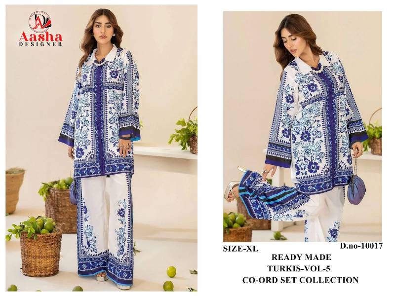 Aasha Turkis Vol 5 Modal Sattin Printed Co Ord Set Collection