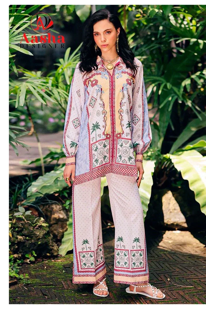 Aasha Turkis Vol 9 Modal Print Co Ord Set Collection