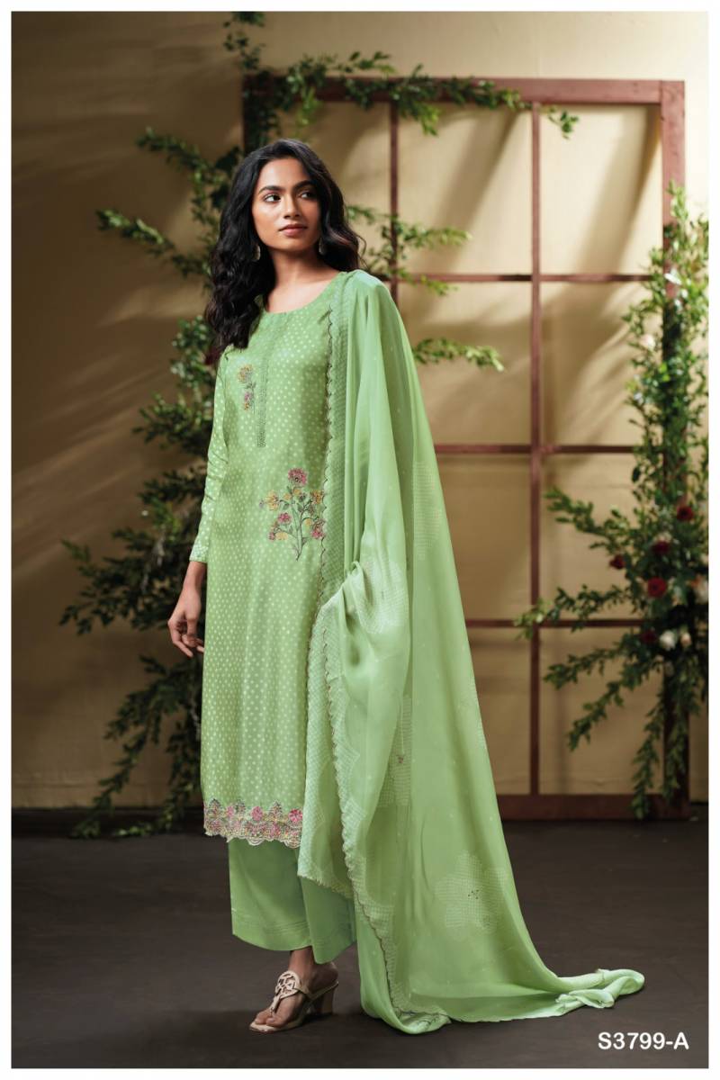 Ganga Drishta 3799 Pure Bemberg Printed Salwar Kameez Collection