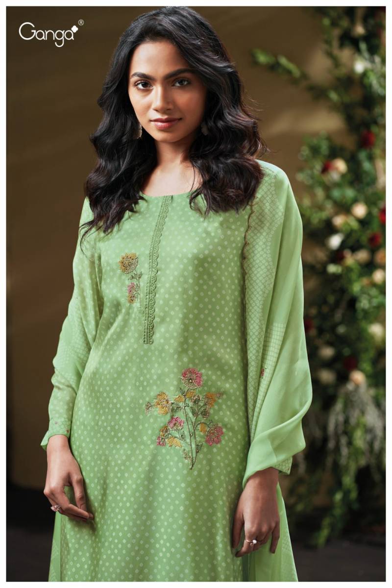 Ganga Drishta 3799 Pure Bemberg Printed Salwar Kameez Collection