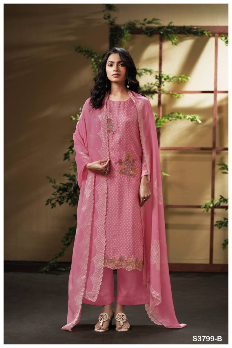 Ganga Drishta 3799 Pure Bemberg Printed Salwar Kameez Collection