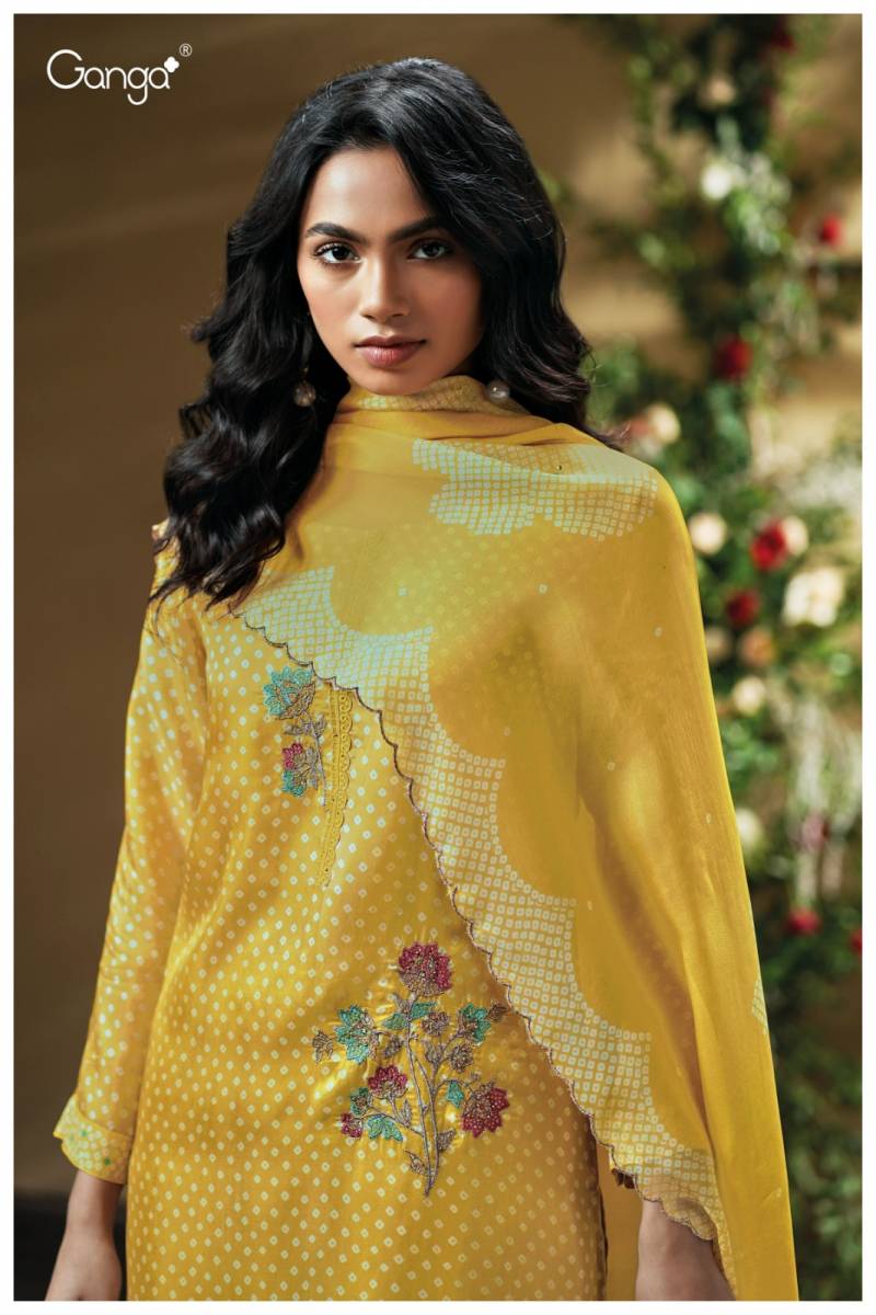 Ganga Drishta 3799 Pure Bemberg Printed Salwar Kameez Collection