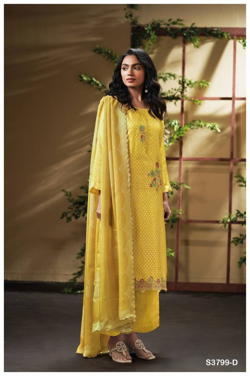 Ganga Drishta 3799 Pure Bemberg Printed Salwar Kameez Collection