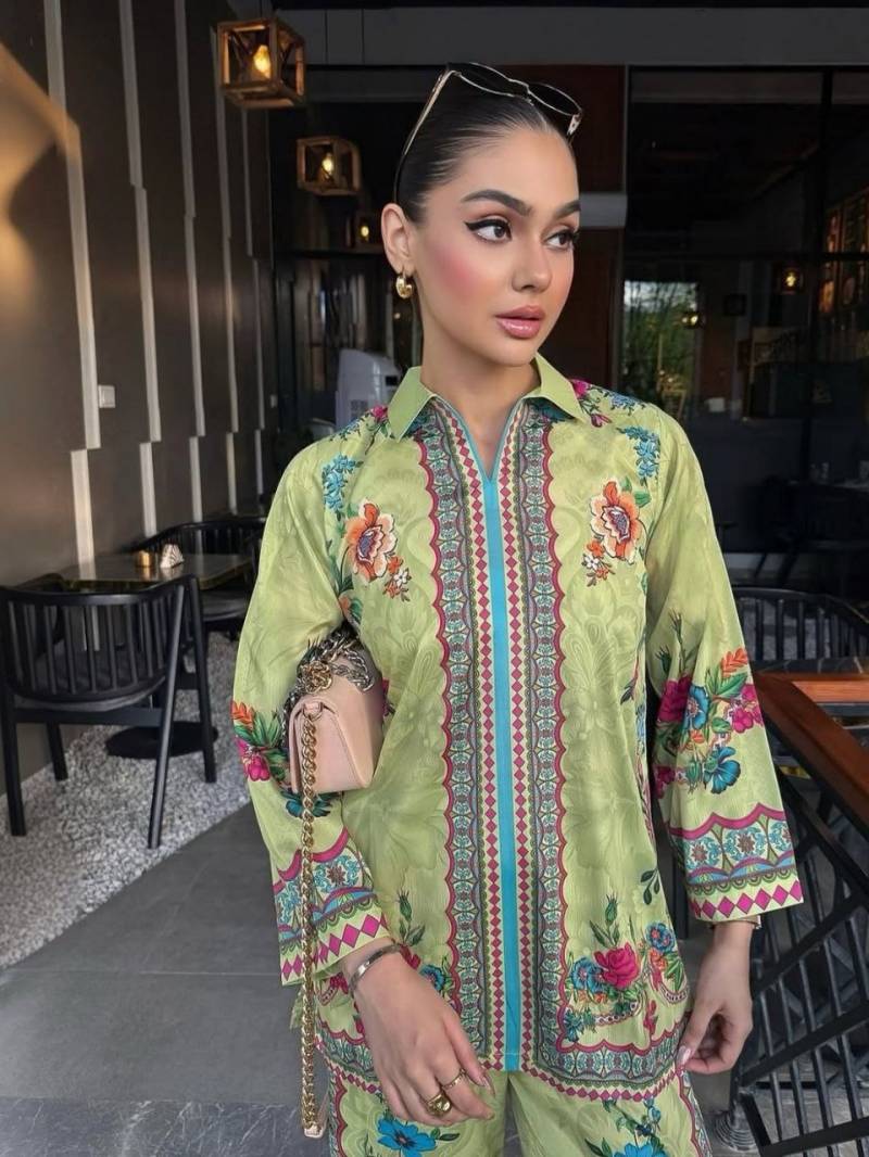 Yd 40 Crepe Digital Printed Stylish Look Cord Set