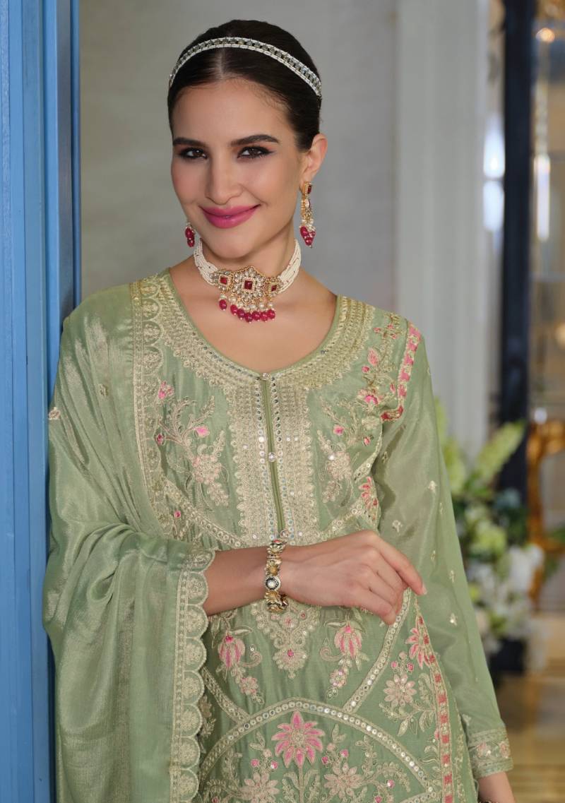 Sitare 1917 To 1919 Chinon Embridered Salwar Suits Collection