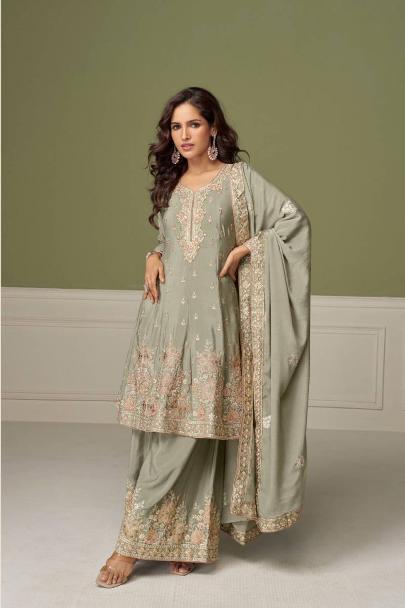 Gulkayra Nitya Chinon Embroidery Salwar Kameez Festival Collection