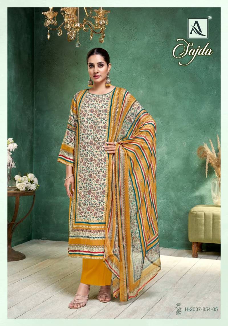 Alok Sajda Viscose Muslin Designer Printed Dress Material Collection