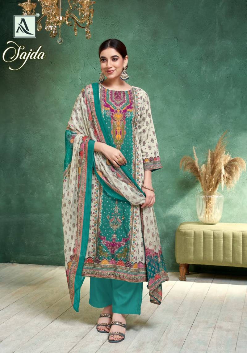 Alok Sajda Viscose Muslin Designer Printed Dress Material Collection