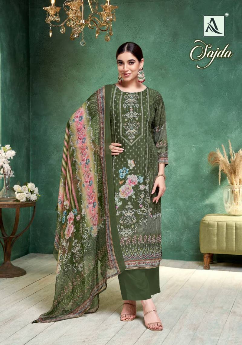 Alok Sajda Viscose Muslin Designer Printed Dress Material Collection
