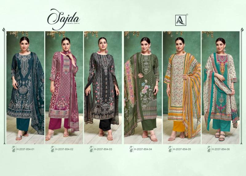 Alok Sajda Viscose Muslin Designer Printed Dress Material Collection