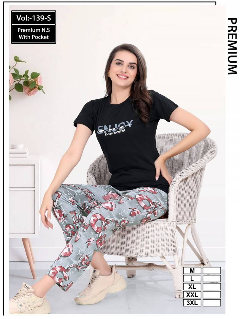 Summer Special Vol 139 S Hosiery Cotton Night Suits