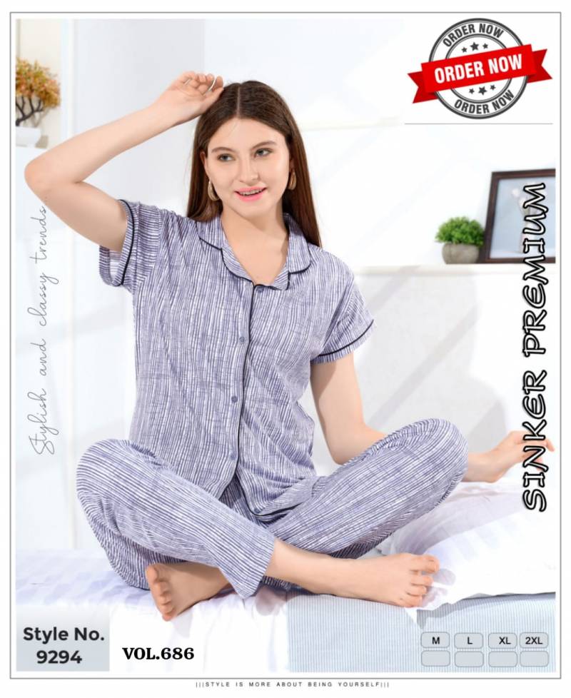 Summer Special Vol 686 Sinker Premium Printed Night Suits