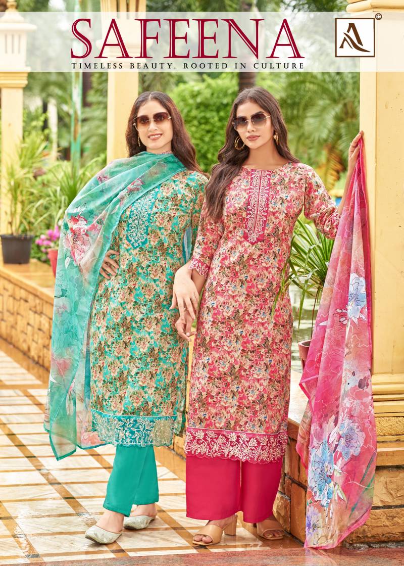 Alok Safeena Zam Cotton Designer Printed Dress Material Collection