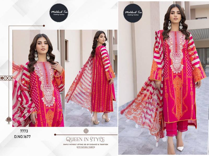Mehboob Tex 1167 Cotton Dupatta Cotton Print Salwar Collection