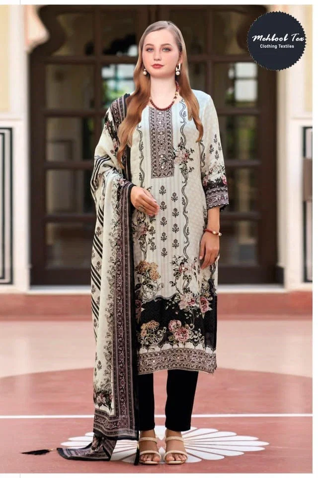 Mehboob Tex 1714 Viscose Maslin Printed Salwar Suit Collection