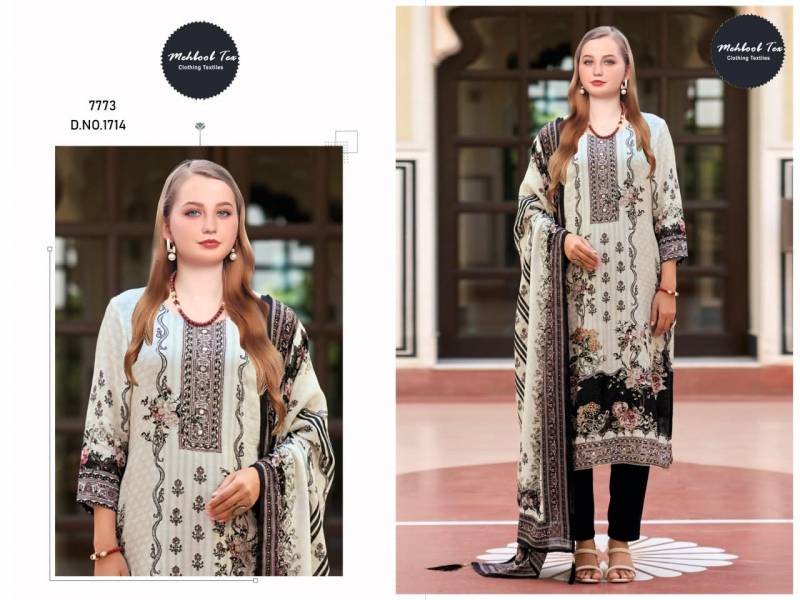Mehboob Tex 1714 Viscose Maslin Printed Salwar Suit Collection