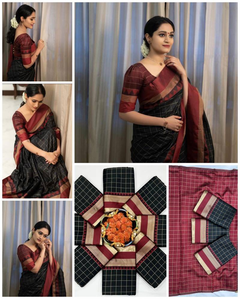 Soft Silk 5077 Lichi Soft Silk Rich Pallu Casual Wear Saree Collection