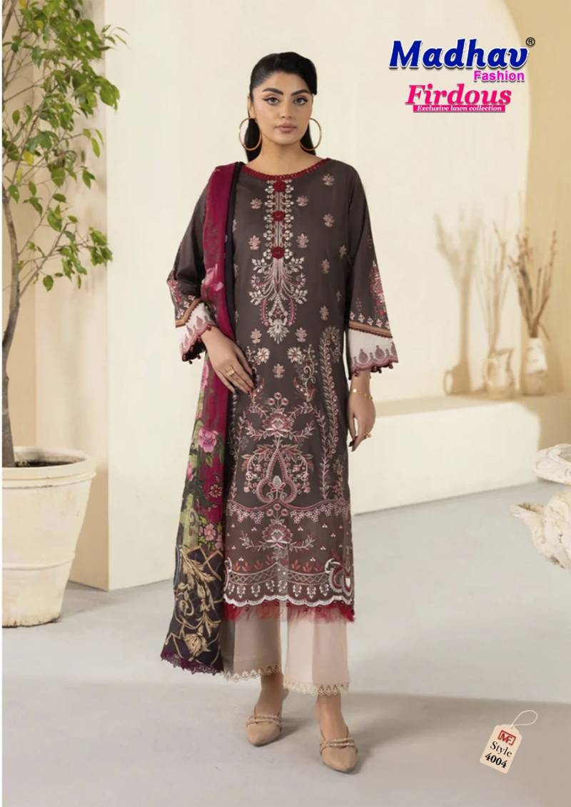 Madhav Firdous Vol 4 Readymade Karachi Kurti Pant With Dupatta