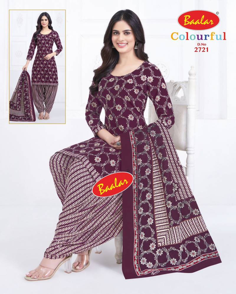 Baalar Colourful Vol 27 Pure Cotton Printed Dress Material Collection