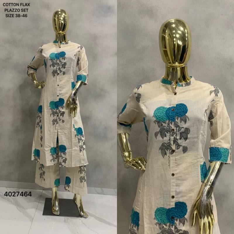 Naisha K 311 Casual Wear A line Kurti With Plazzo Collection