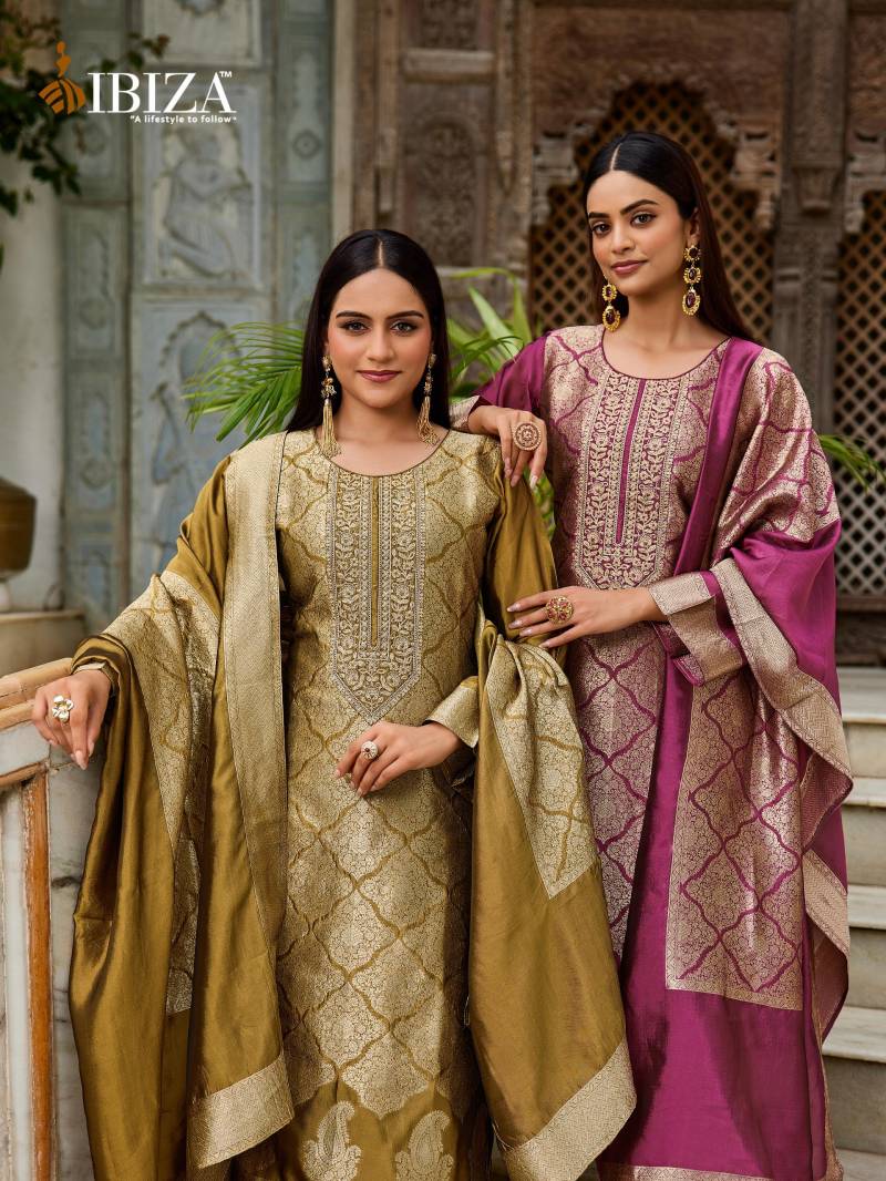 Ibiza Sakhi Vol 13 Banglory Silk Jacquard Salwar Suits Collection