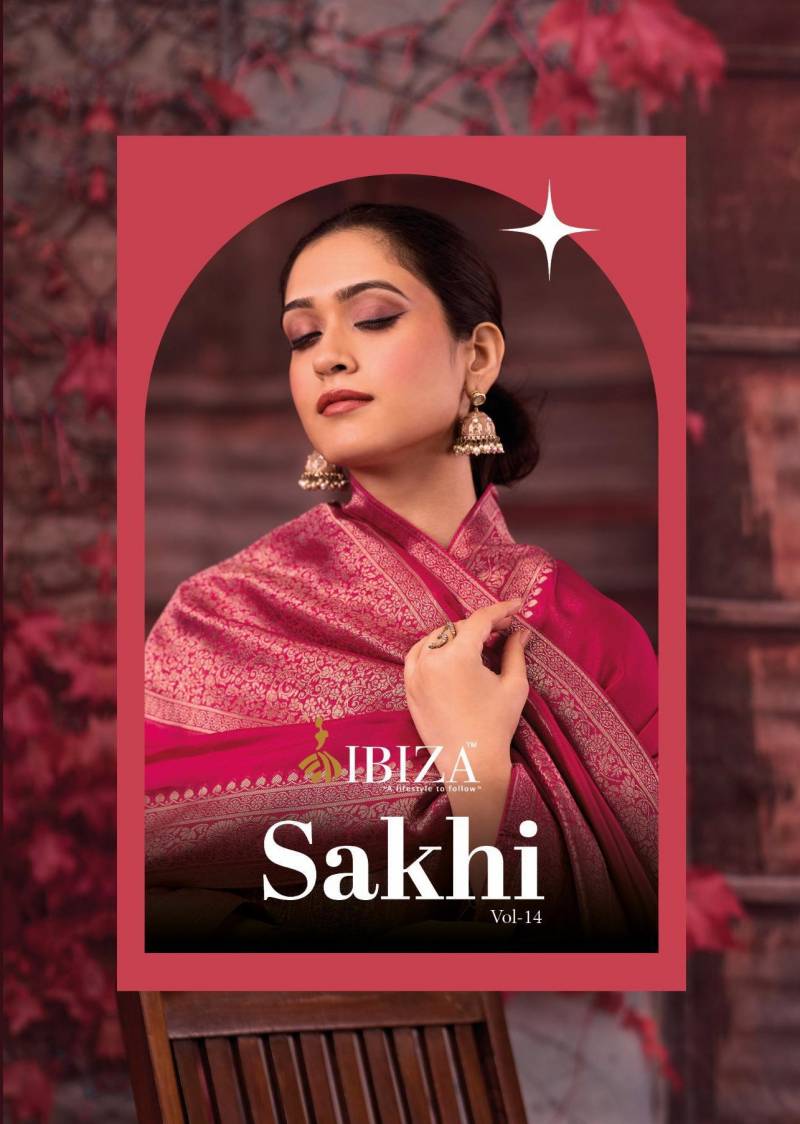 Ibiza Sakhi Vol 14 Banglory Silk Jacquard Salwar Suits Collection