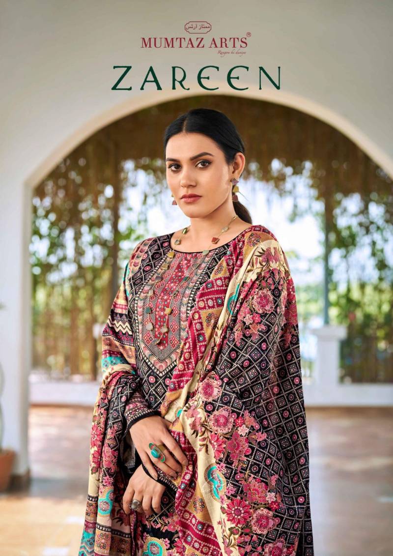Mumtaz Zareen Jam Satin Digital Print Designer Dress Material