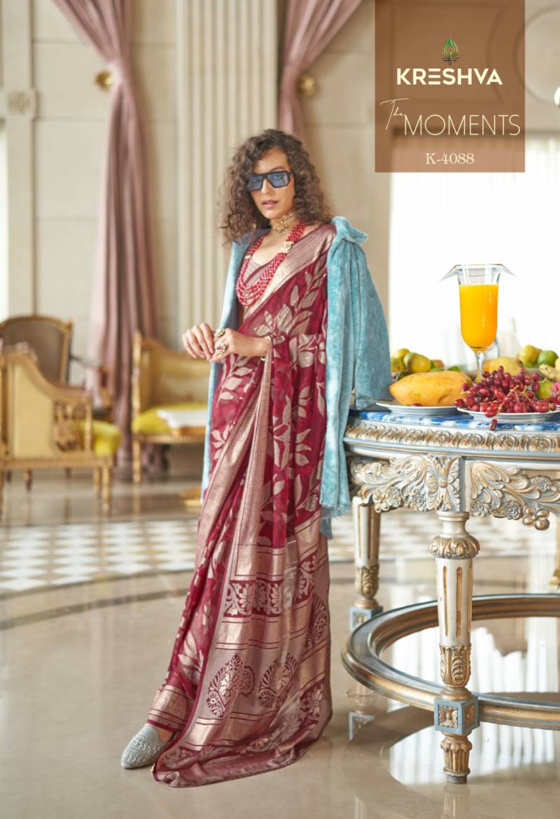 Kreshva The Moments Lux Pv Georgette Saree Collection