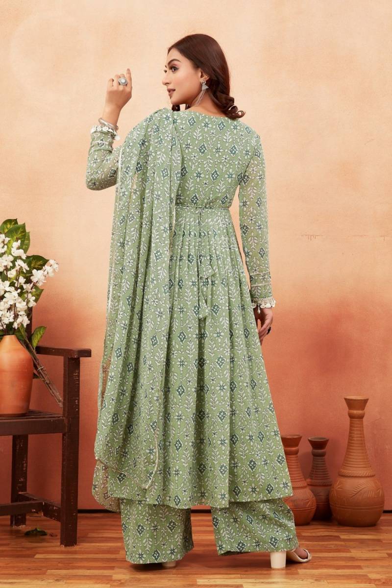 Ctz Amritaayai Georgette Anarkali Kurti Set Collection