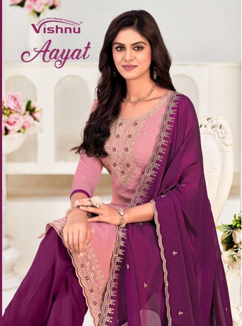 Vishnu Aayat Nc Moss Designer Casual Wear Dress Material Collection