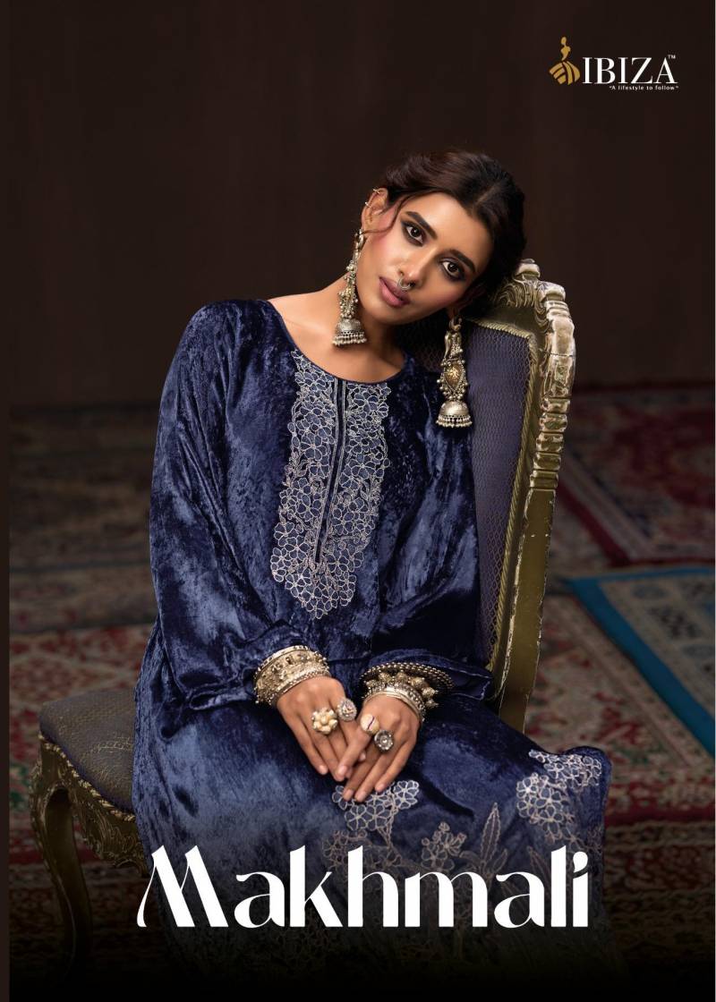 Ibiza Makhmali Viscose Velvet Designer Salwar Kameez Collection