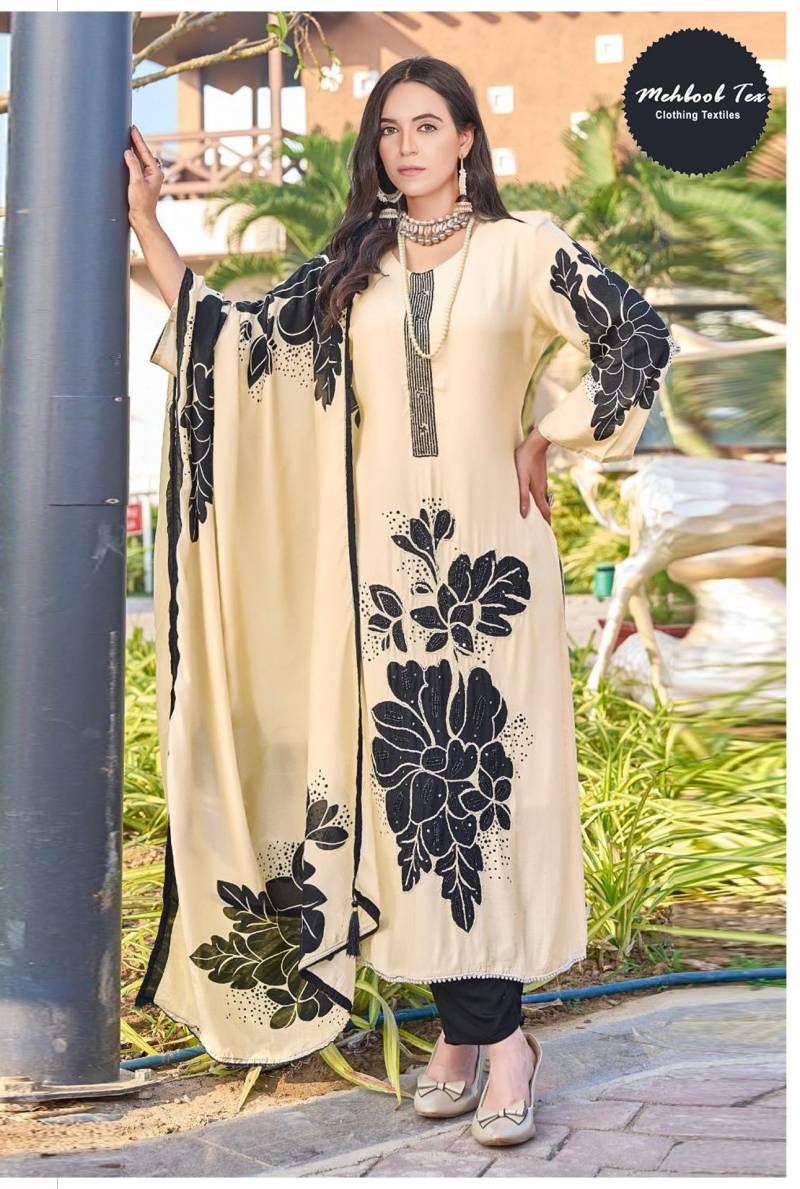 Mehboob Tex 1719 Pure Viscose Maslin Digital Print Suits Collection