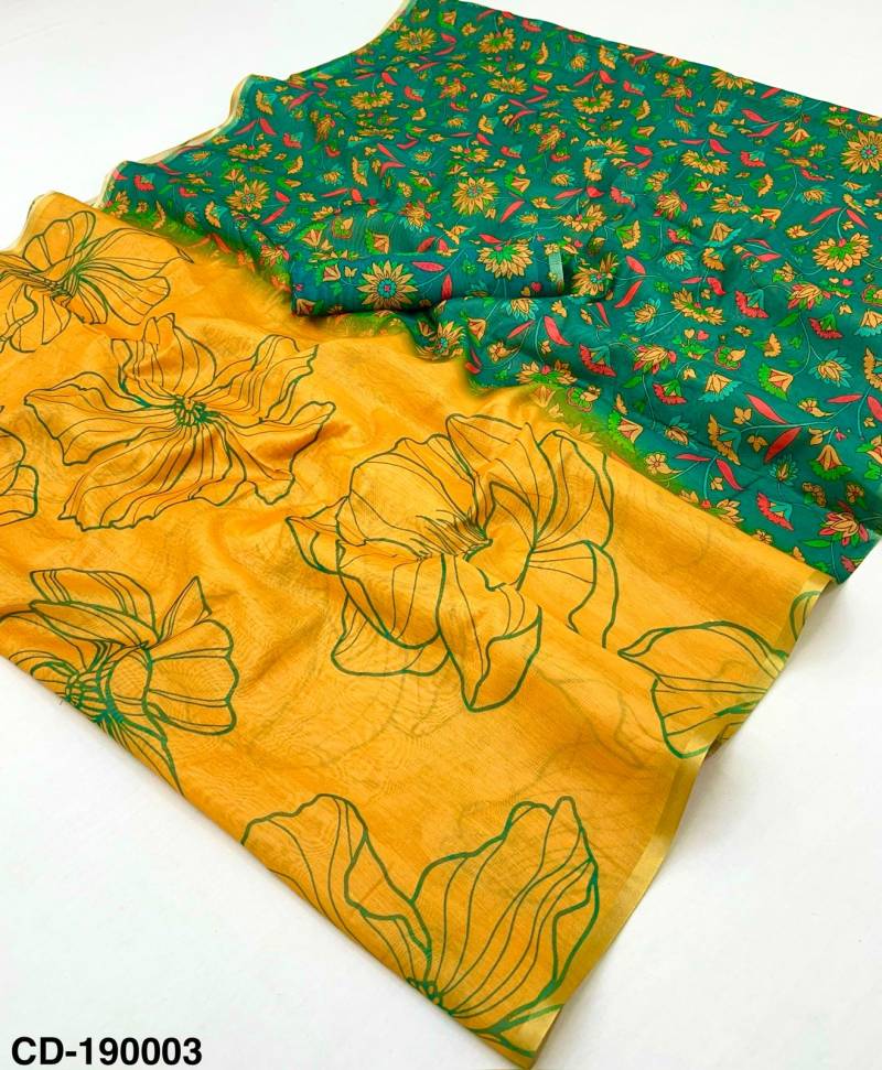 Rajyog Chanderi Linen With Kalamkari Printed Saree Collection