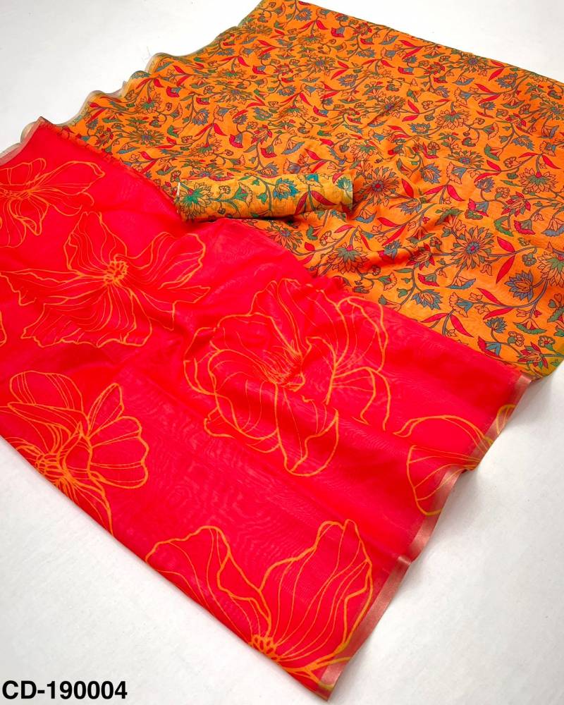 Rajyog Chanderi Linen With Kalamkari Printed Saree Collection