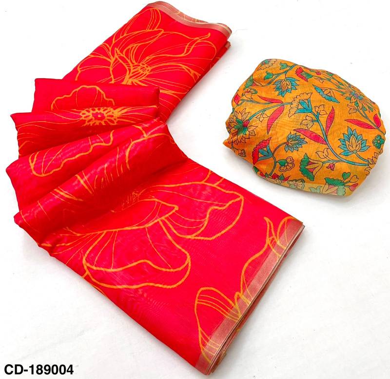 Rajyog Chanderi Linen With Kalamkari Printed Saree Collection