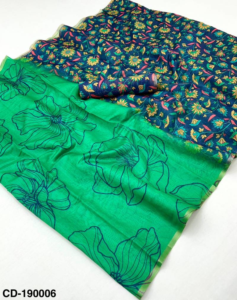 Rajyog Chanderi Linen With Kalamkari Printed Saree Collection