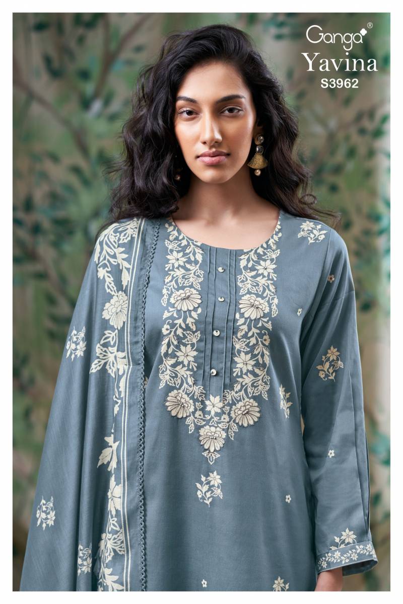 Ganga Yavina 3962 Pashmina Printed Salwar Kameez Collection