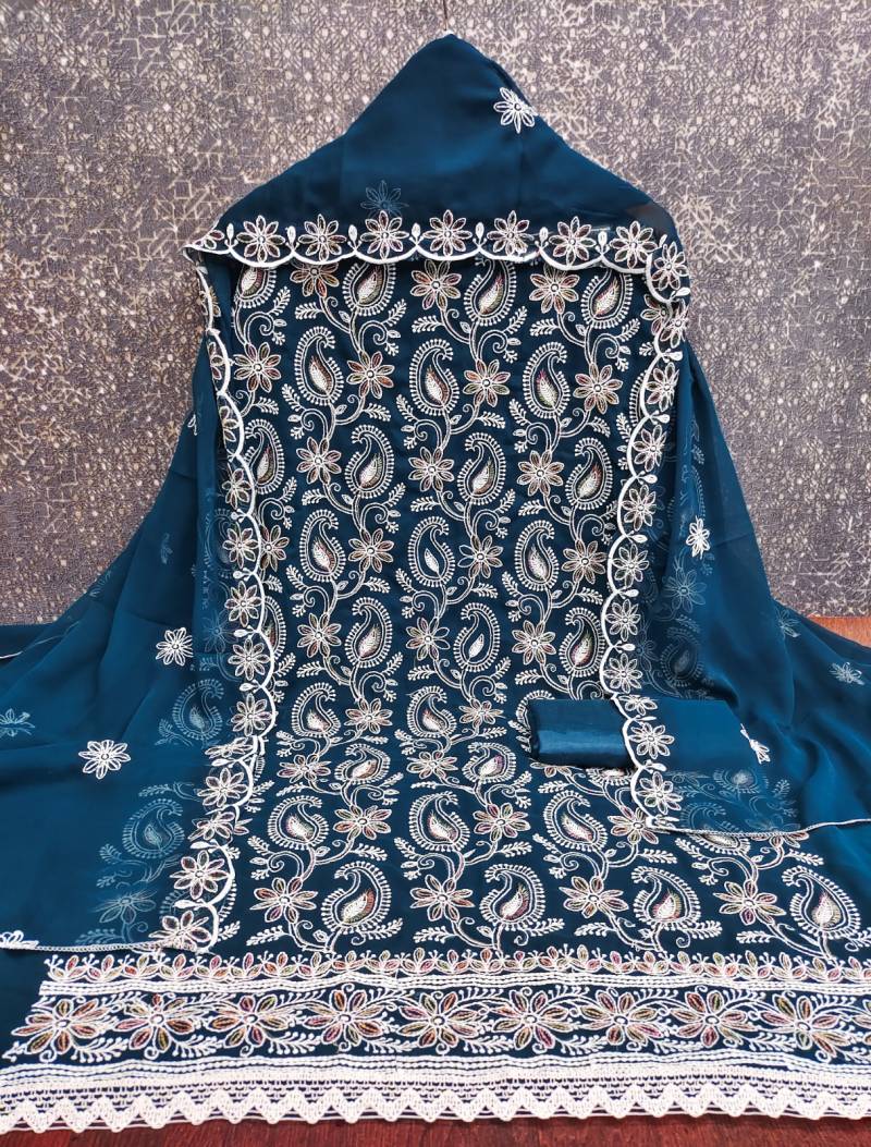 Cp 9098 Georgette Designer Color Set Matching Dress Material