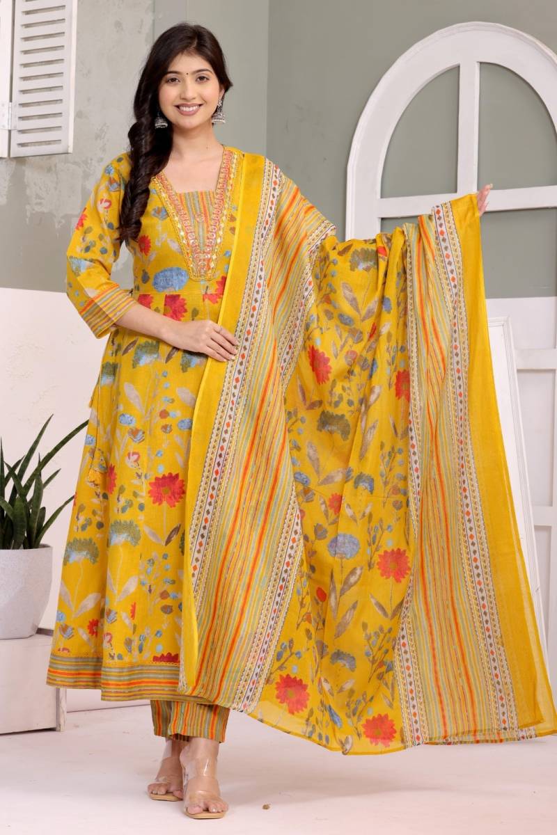 Naisha K 318 Vol 2 Cotton Kurti Pant And Dupatta Collection