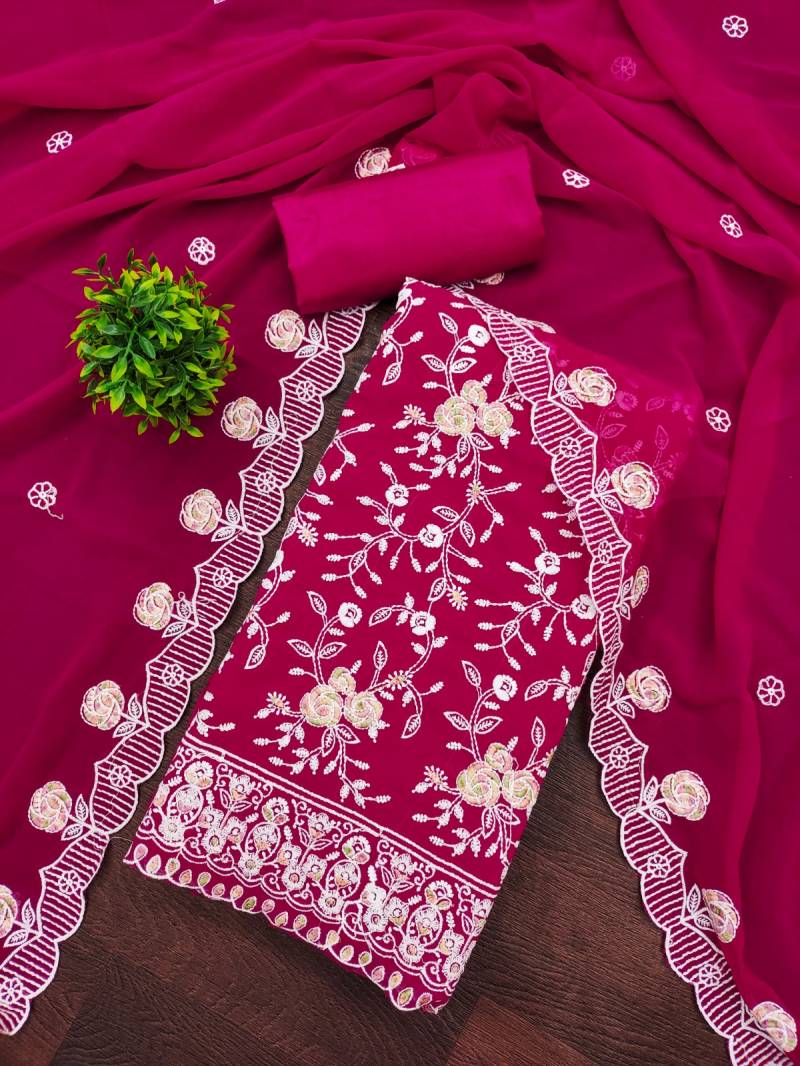 Cp 9097 Georgette Fancy Color Set Matching Dress Material Collection