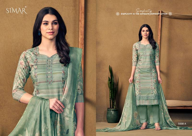 Glossy Simar Bani Pure Viscose Muslin Printed Salwar Kameez Collection