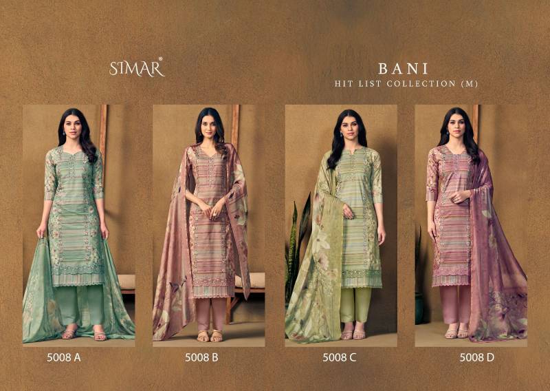Glossy Simar Bani Pure Viscose Muslin Printed Salwar Kameez Collection