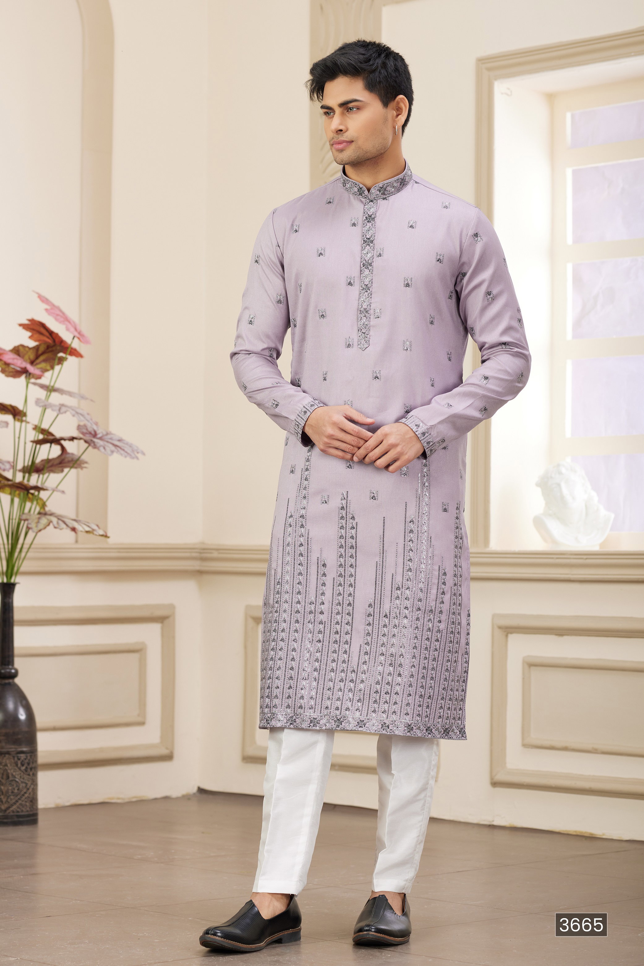 Sumi 3661 Art Silk Mens Kurta Pajama Collection